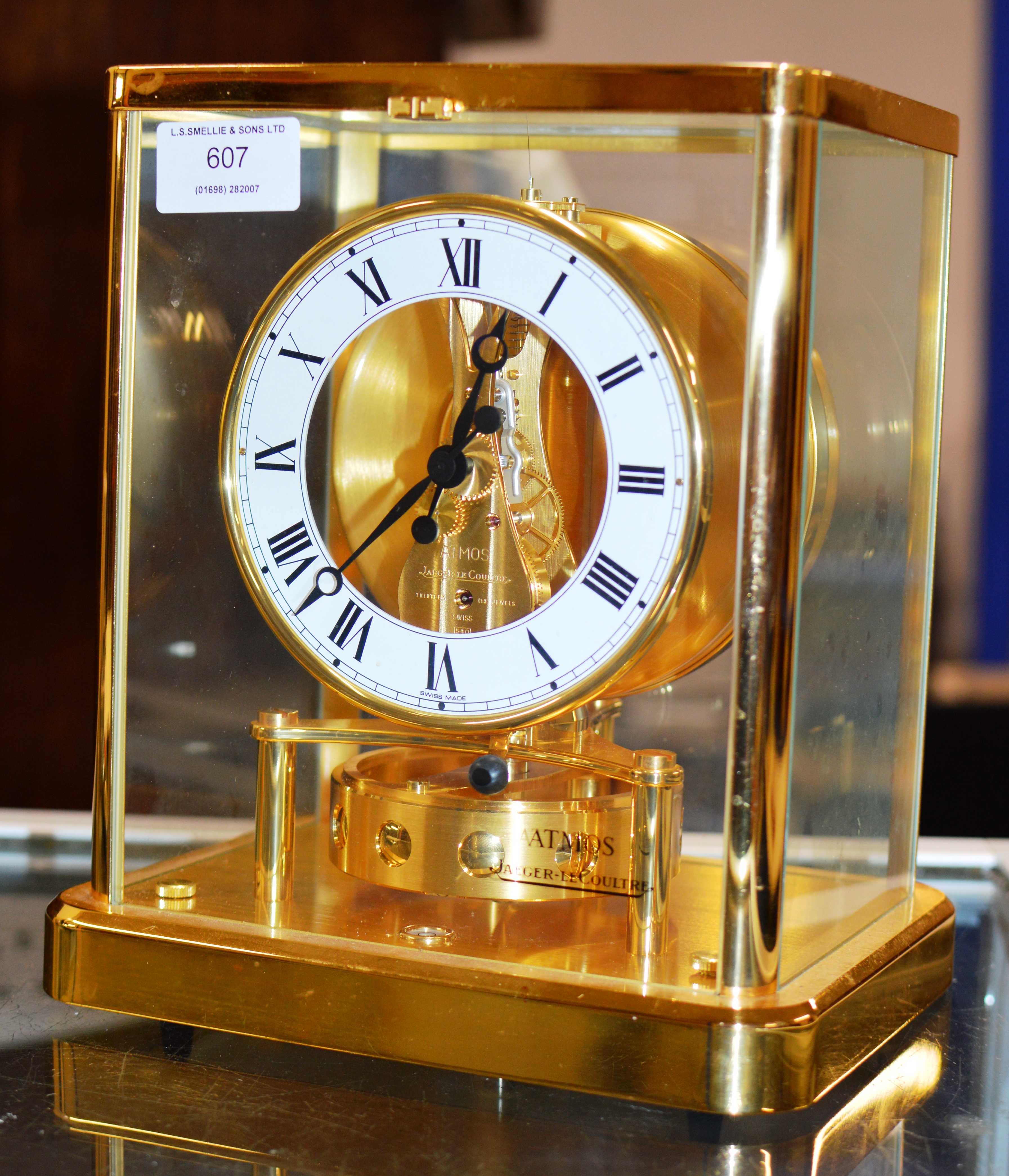 A FINE JAEGER LE-COULTRE "ATMOS" MANTLE CLOCK