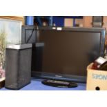 PANASONIC LCD TV WITH REMOTE & PAPER SHREDDER