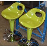 PAIR OF MODERN BAR STOOLS