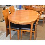 TEAK TABLE WITH 4 CHAIRS