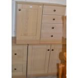 MODERN OAK EFFECT BEDROOM SET