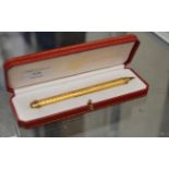 CARTIER GOLD PLATED PEN WITH PRESENTATION BOX