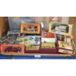 TRAY WITH ASSORTED BOXED MODEL VEHICLES