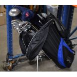 GOLF BAG WITH CLUBS & QUANTITY LOOSE CLUBS