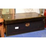 ROSEWOOD BRASS INLAID LAP DESK