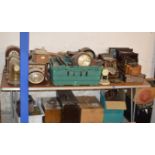 LARGE QUANTITY OF VARIOUS CLOCK PARTS, WORKINGS, CASES ETC