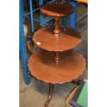 MAHOGANY 3 TIER CAKE STAND