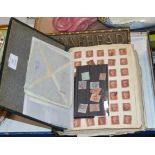 ALBUM OF VARIOUS OLD STAMPS, VICTORIAN STAMPS, PENNY REDS ETC