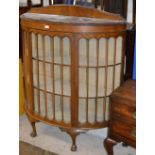 WALNUT SINGLE DOOR DISPLAY CABINET