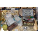 TRAY WITH ASSORTED COSTUME JEWELLERY