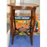 MAHOGANY SHAPED WINDOW TABLE