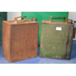 2 X 2 GALLON PETROL CANS WITH LIDS