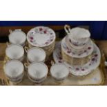 TRAY WITH QUANTITY PARAGON TEA WARE