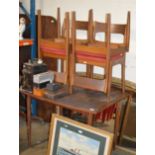 TEAK TABLE WITH 4 CHAIRS