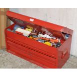 SNAP ON TOOL BOX WITH ASSORTED TOOLS