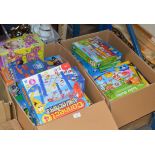 2 BOXES WITH VARIOUS TOYS & GAMES