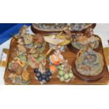 TRAY WITH 12 VARIOUS BORDER FINE ARTS MOUSE ORNAMENTS