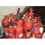 VARIOUS FIRE EXTINGUISHERS