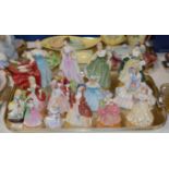 TRAY CONTAINING VARIOUS ROYAL DOULTON FIGURINE ORNAMENTS