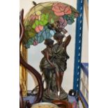 DECORATIVE ART NOUVEAU STYLE TABLE LAMP