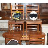 TEAK TABLE WITH 6 CHAIRS