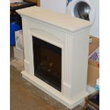 MODERN FIRE SURROUND WITH DIMPLEX ELECTRIC FIRE INSERT