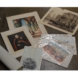 VARIOUS UNFRAMED PICTURES