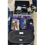 3 JEWELLERY BOXES WITH VARIOUS COSTUME JEWELLERY