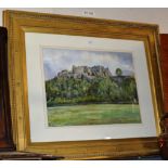 18" X 23¾" LARGE GILT FRAMED WATERCOLOUR - STIRLING CASTLE, BY DOUGLAS MATTHEWS, 1993