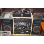 ASSORTED AUDIO EQUIPMENT, MISSING UNIT, DENON STEREO SYSTEM, SPEAKERS ETC