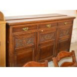 72" VICTORIAN OAK SIDEBOARD