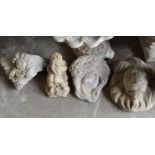 4 VARIOUS GARDEN ORNAMENTS