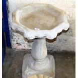 OCTAGONAL GARDEN BIRD BATH