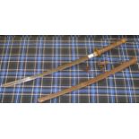 37" JAPANESE WORLD WAR 2 OFFICERS SWORD & SCABBARD, WITH DOCUMENTS FROM THE SCOTTISH CENTRE FOR
