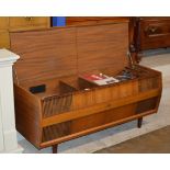 VINTAGE HMV TEAK CASED GRAMOPHONE