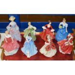 8 VARIOUS ROYAL DOULTON FIGURINE ORNAMENTS