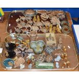 2 TRAYS WITH QUANTITY VARIOUS WADE WHIMSIES