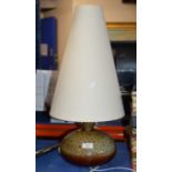 RETRO POTTERY TABLE LAMP WITH SHADE