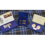 3 BOXED SETS OF COMMEMORATIVE SILVER INGOTS