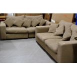 LARGE 2 PIECE FABRIC LOUNGE