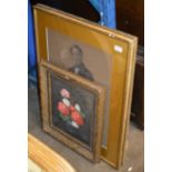 GILT FRAMED OIL ON CANVAS - STILL LIFE, UNSIGNED & 2 OTHER PICTURES