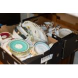 2 BOXES WITH ASSORTED TEA WARE