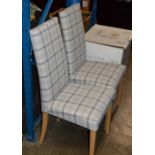 PAIR OF MODERN PADDED CHAIRS
