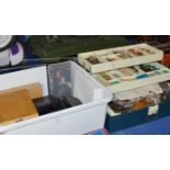 2 BOXES WITH A LARGE QUANTITY OF VARIOUS FISHING FLIES OVER VARIOUS FLY BOXES & VARIOUS FLY TYING