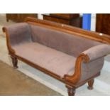 VICTORIAN MAHOGANY FRAMED SETTEE