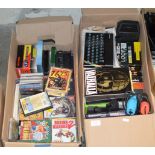 2 BOXES WITH SPECTRUM ZX SYSTEM WITH LARGE QUANTITY OF VARIOUS GAMES & ACCESSORIES