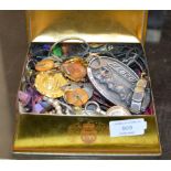 BOX WITH QUANTITY VARIOUS COSTUME JEWELLERY