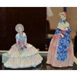 2 ROYAL DOULTON FIGURINES, DAY DREAM HN1731 & CHRISTINE HN1840