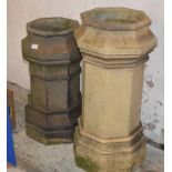 2 OLD CHIMNEY POTS