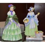 2 ROYAL DOULTON FIGURINES, A VICTORIAN LADY HN1452 & SPRING FLOWERS HN1807